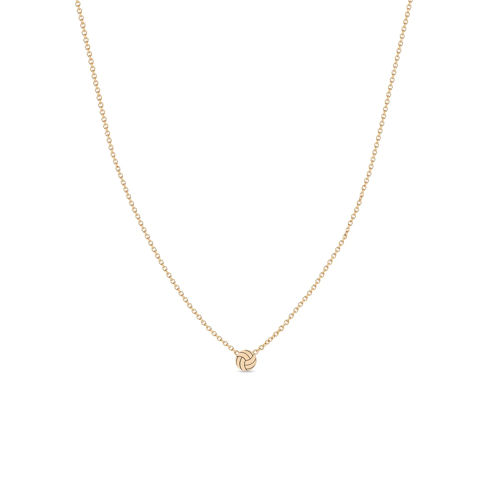 14k Itty Bitty Volleyball Necklace