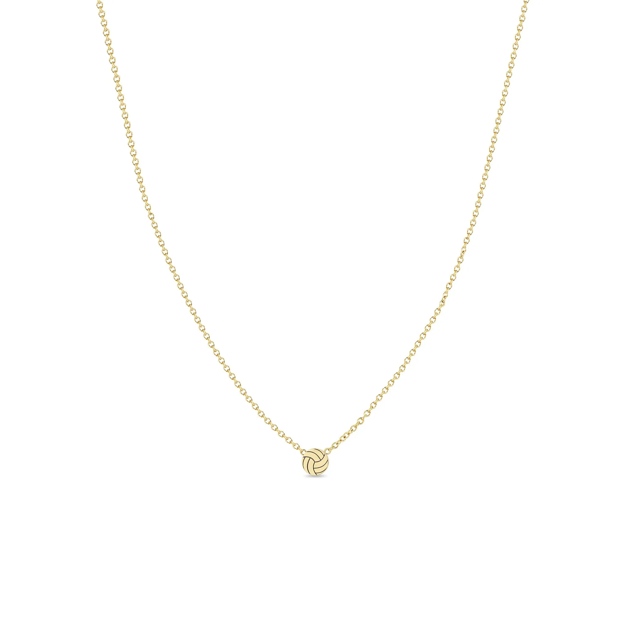 14k Itty Bitty Volleyball Necklace