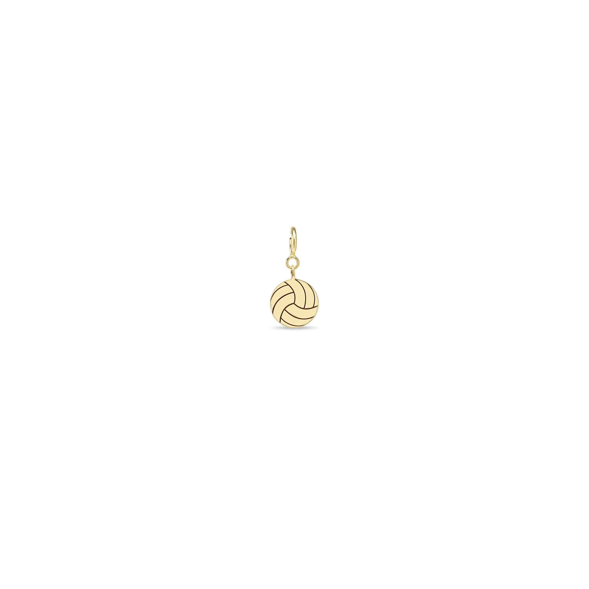 14k Single Midi Bitty Volleyball Charm