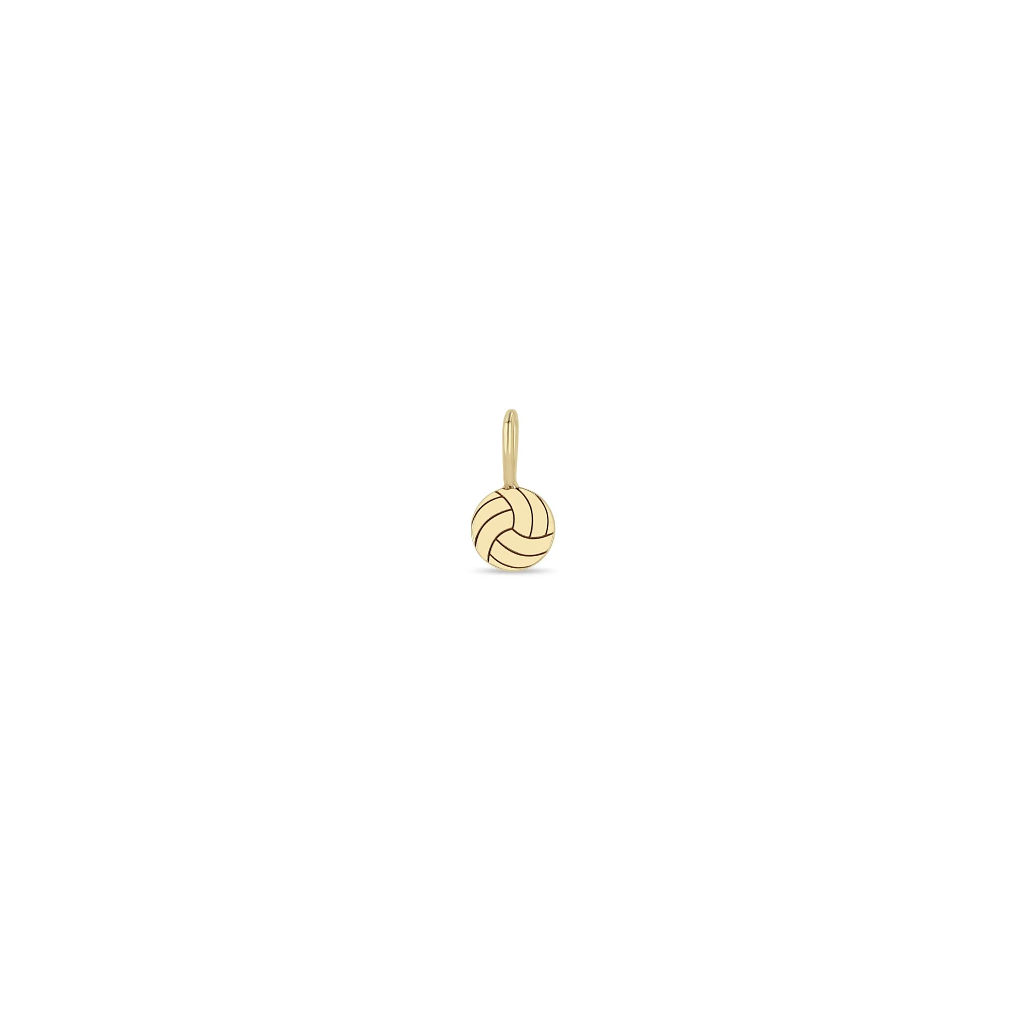 14k Single Midi Bitty Volleyball Charm