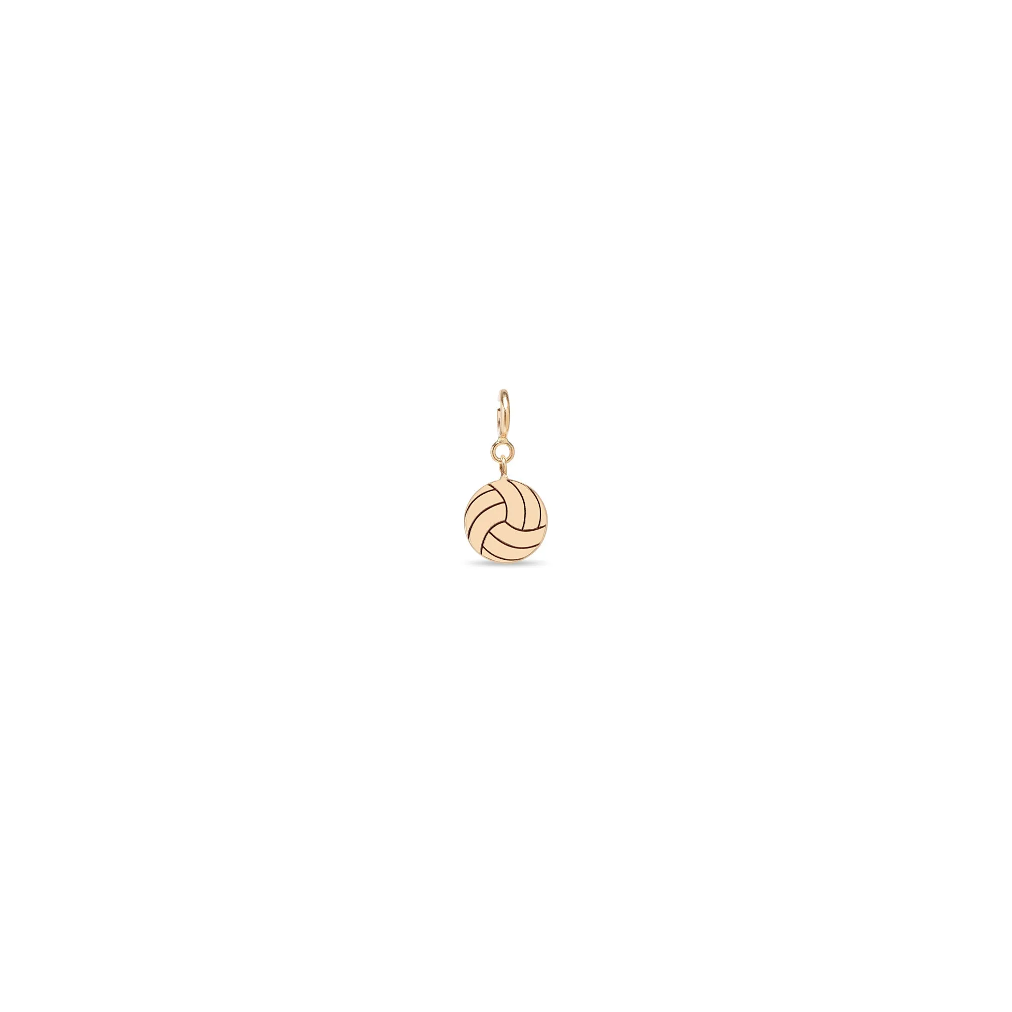 14k Single Midi Bitty Volleyball Charm
