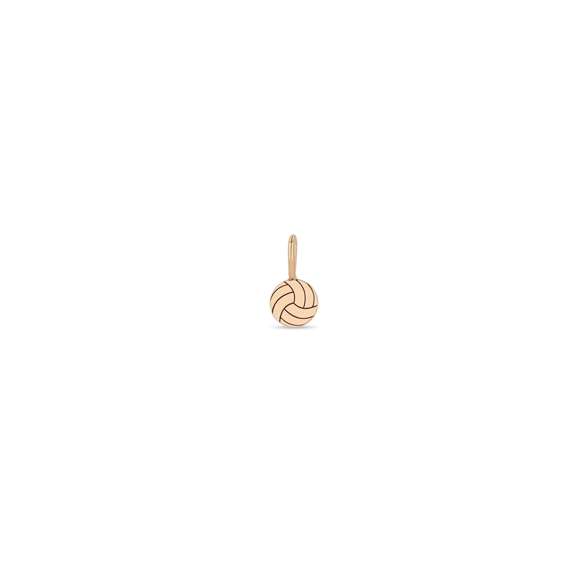 14k Single Midi Bitty Volleyball Charm