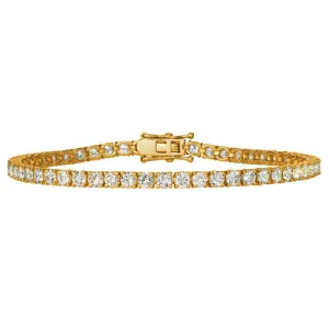2.00 Carat Natural Diamond Tennis Bracelet G-H SI 14K Yellow Gold 7'' 84 stones