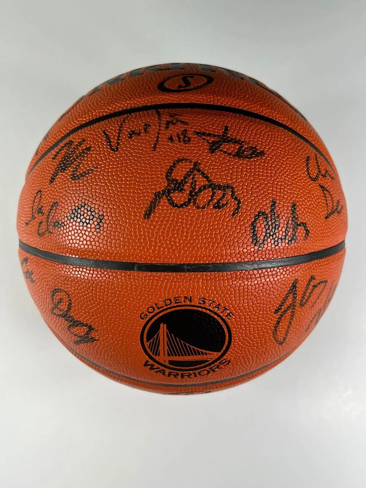 2016-17 Golden State Warriors Team signed Basketball PSA/DNA Warriors autographe