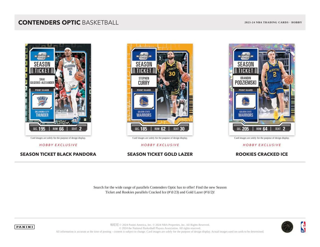 2023/24 Panini Contenders Optic Basketball Hobby Box