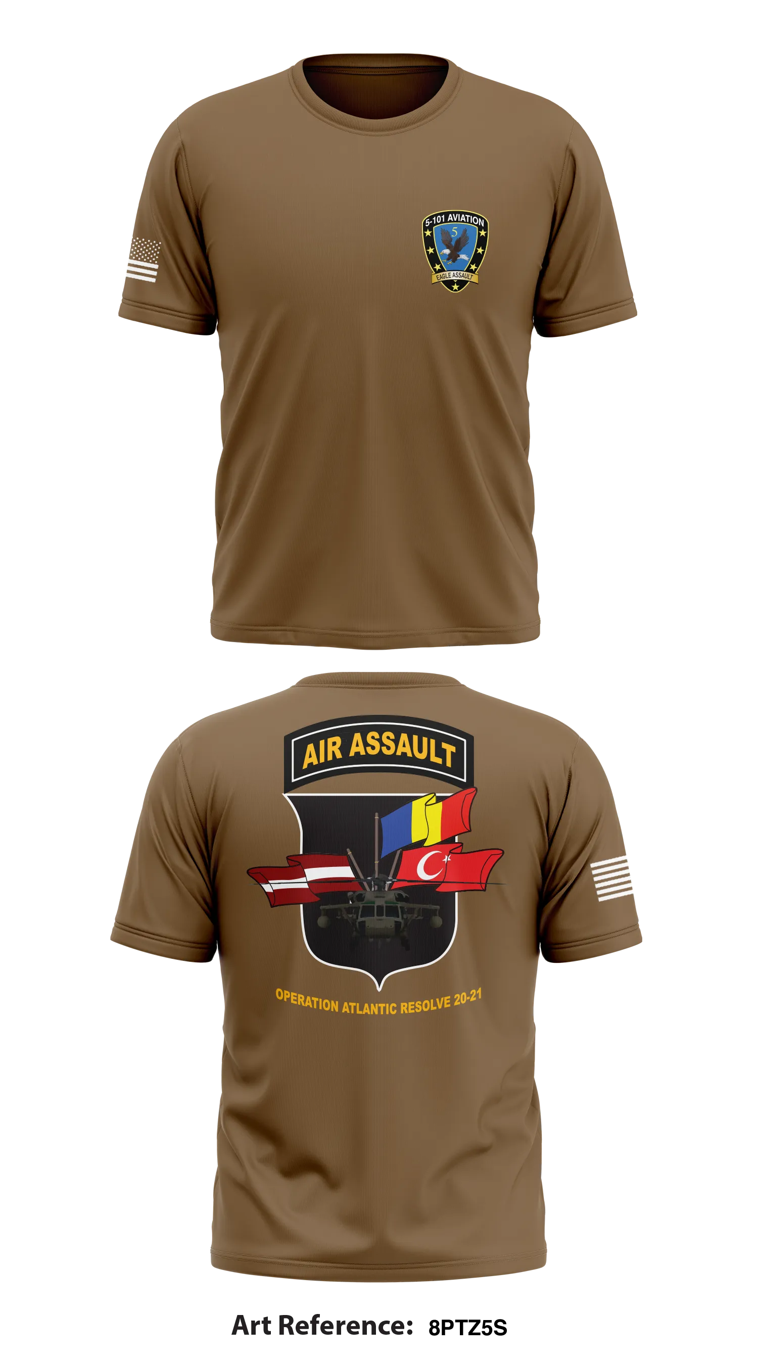 5 101 AVN REGT Store 1 Core Men's SS Performance Tee - 8Ptz5S