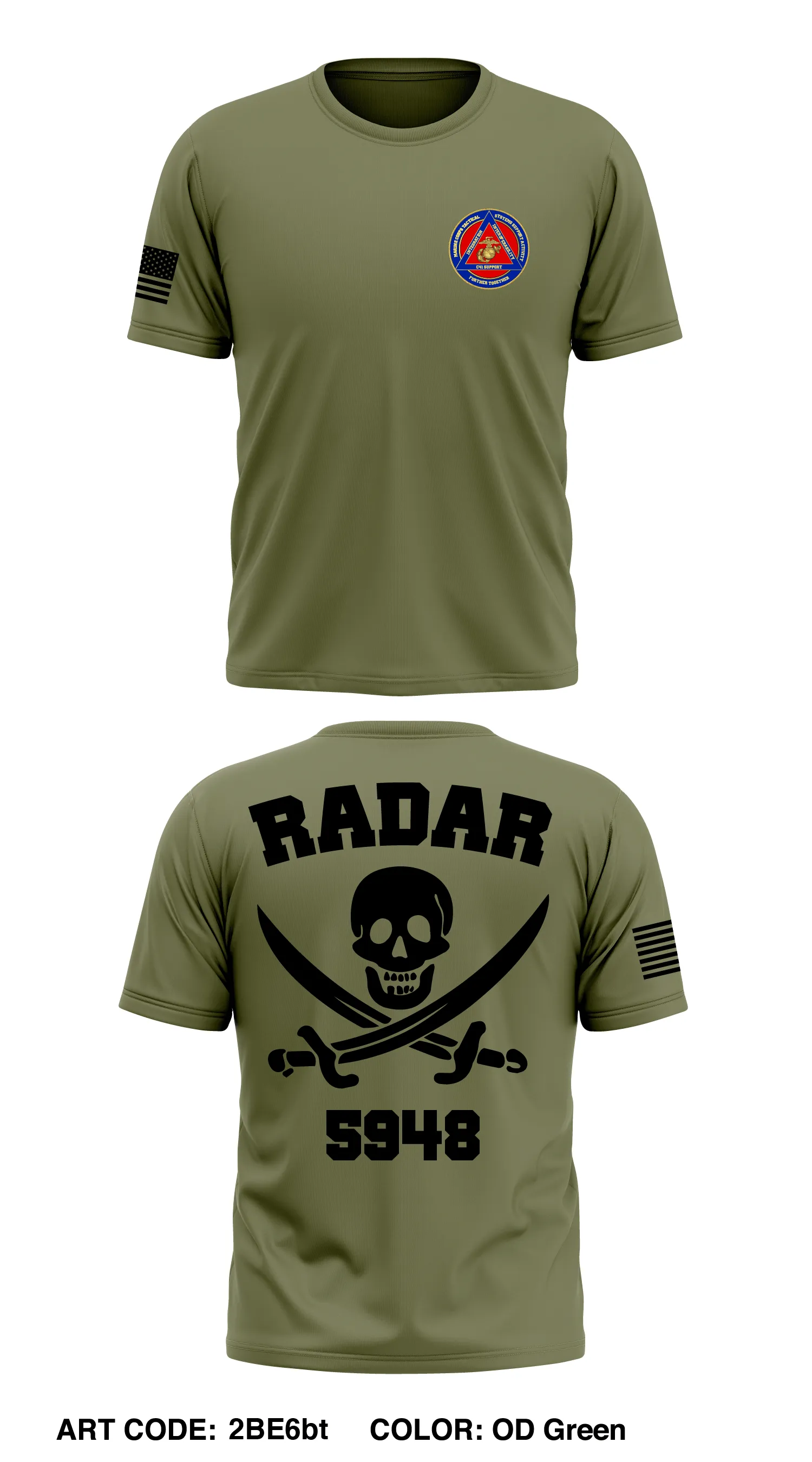 5948 MCTSSA RADAR Store 1 Core Men's SS Performance Tee - 2BE6bt