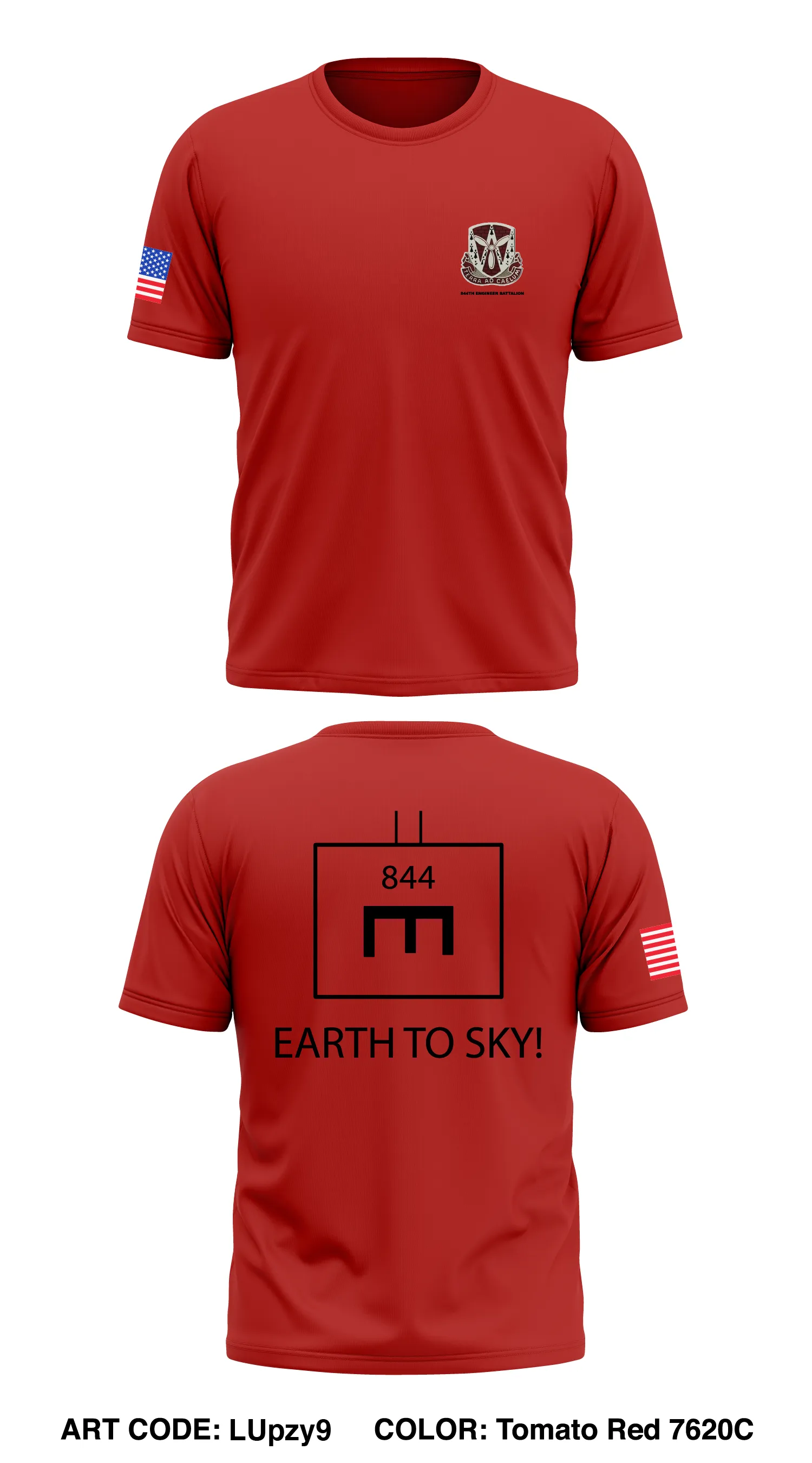 844th Engineer Battalion Store 1 Core Men's SS Performance Tee - LUpzy9