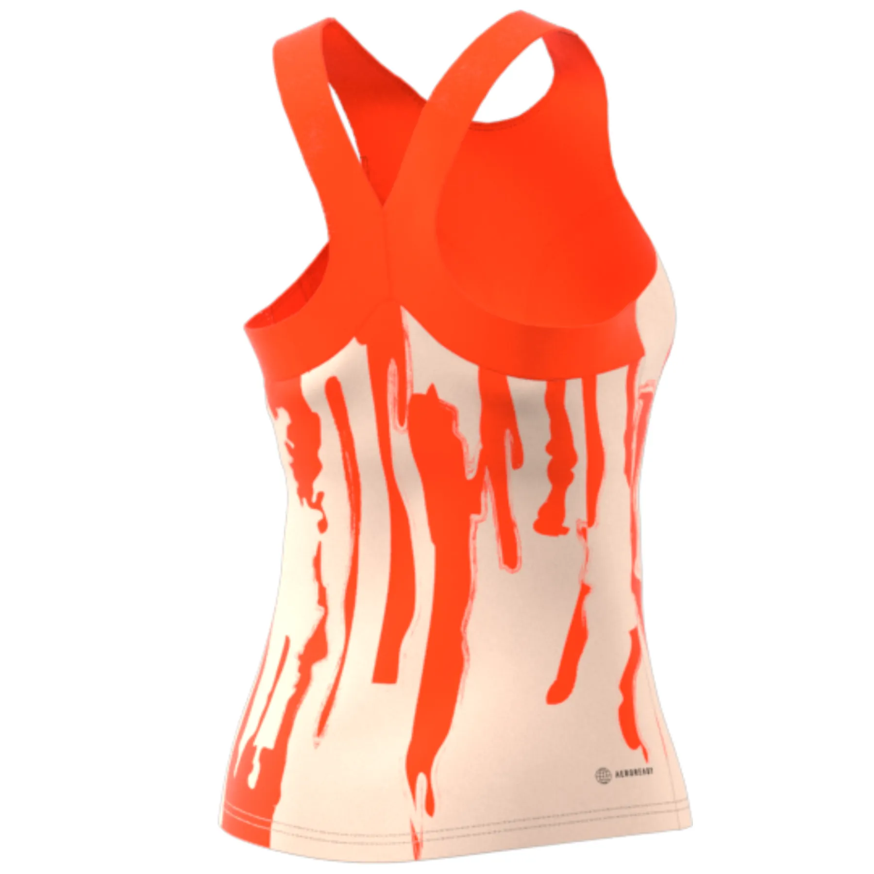 Adidas  Ecru Tint/Impact Orange Performance Thebe Magugu Tennis New York Y-Back Tank Top