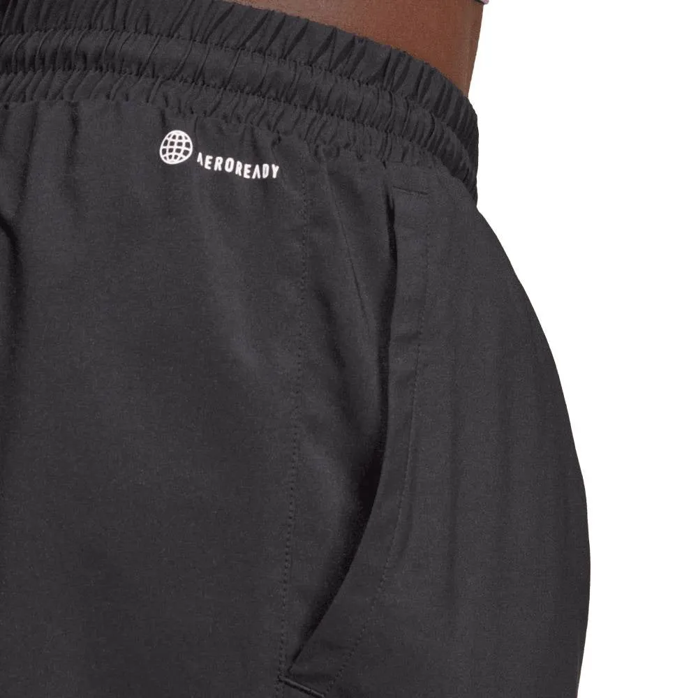 adidas Men's 3 Stripe Club Short 7-Inch (Black)
