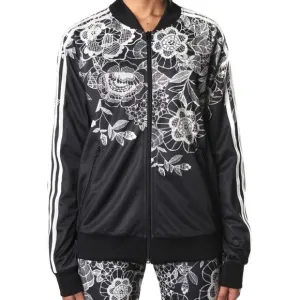 Adidas Originals x Farm Florido Floral Black White Track Jacket S