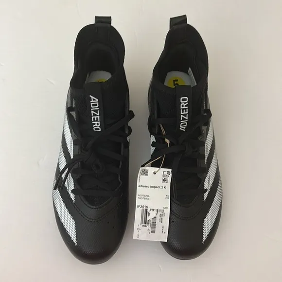 Adidas unisex Kids Adizero Impact.2 K Football Cleats Sneaker Size 5