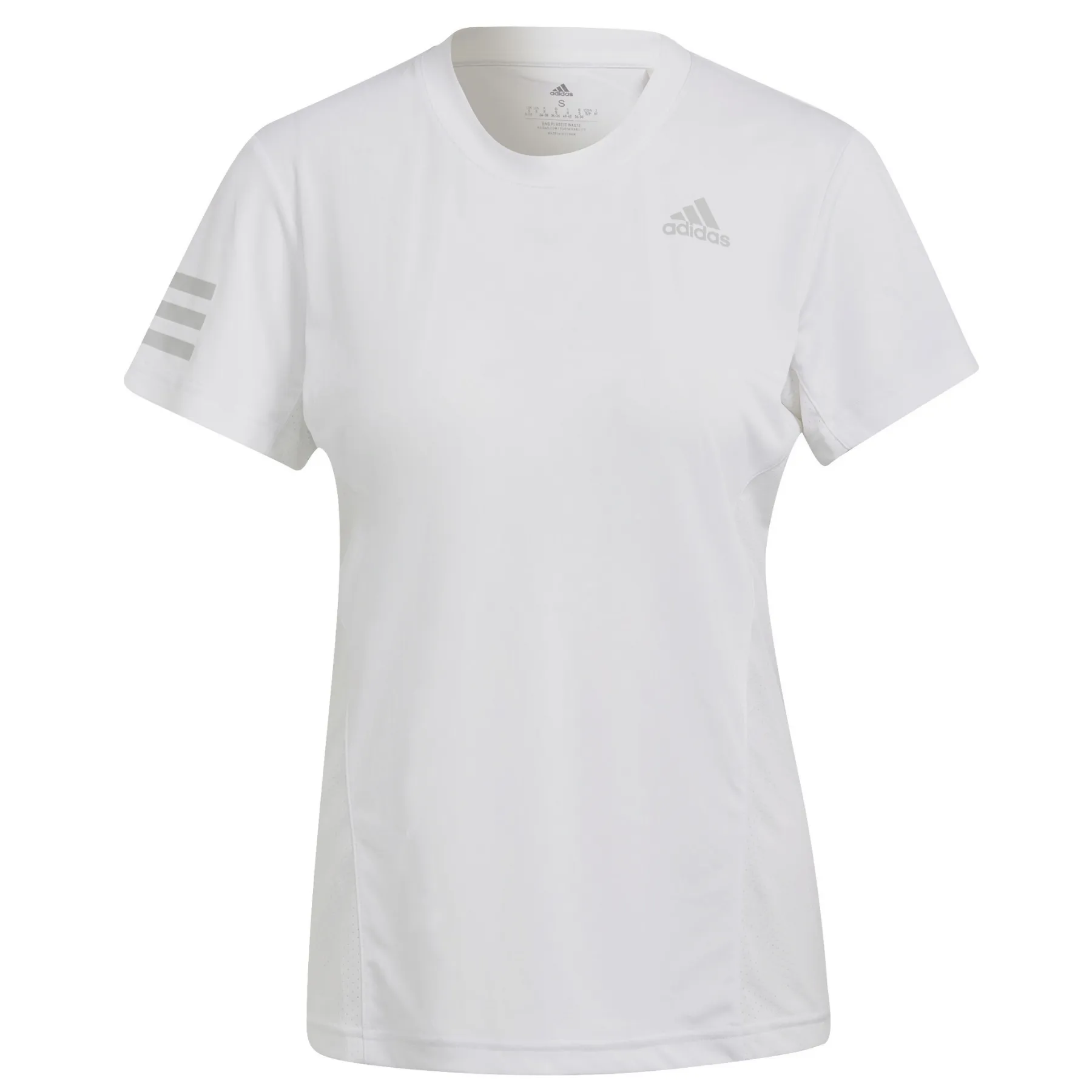 Adidas Women Club Tee Tennis T-Shirt - White/Grey Two