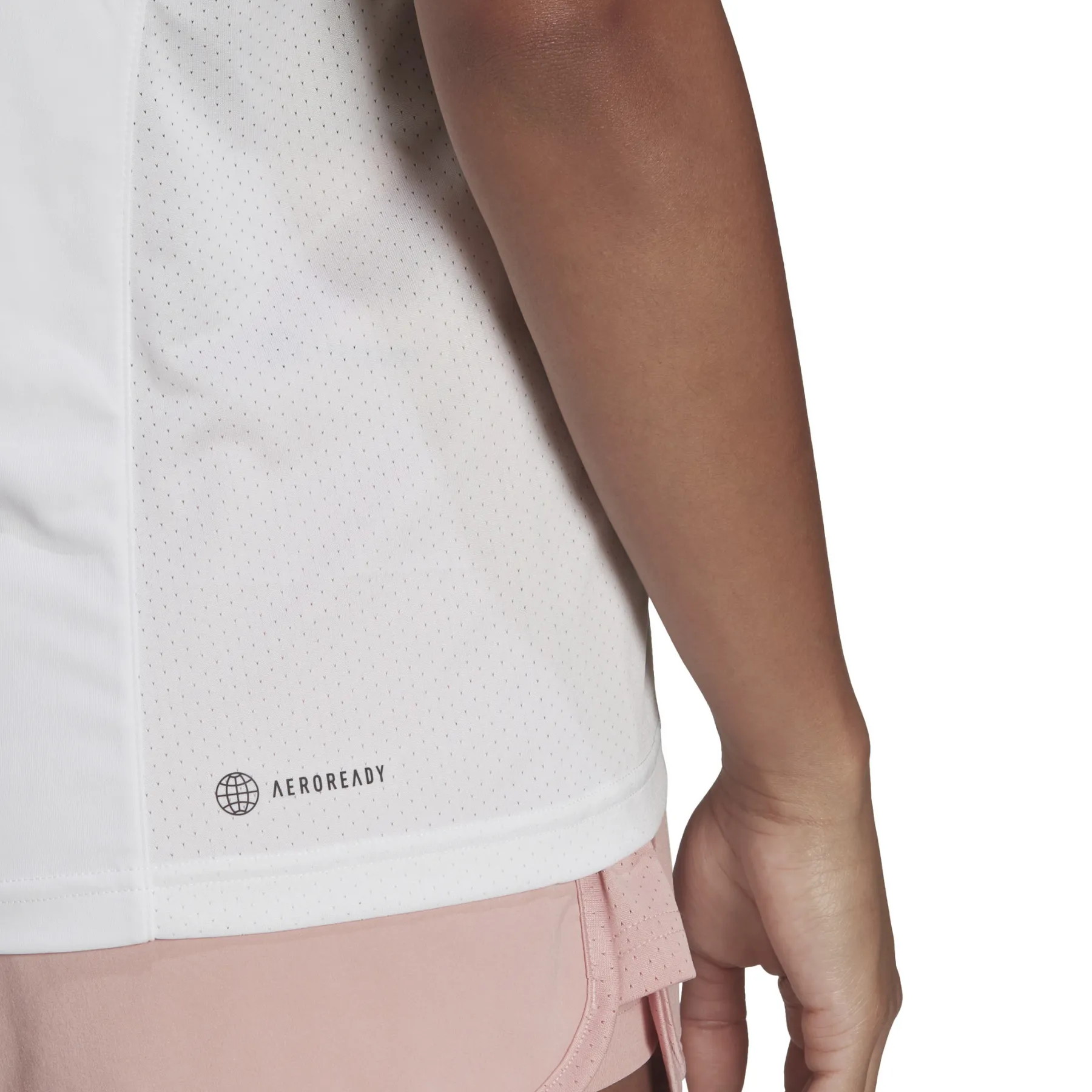 Adidas Women Club Tee Tennis T-Shirt - White/Grey Two