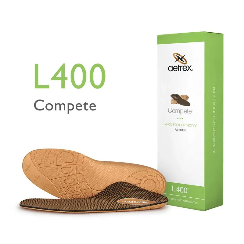 Aetrex Men's Compete Orthotics - Insoles for Medium & High Arches