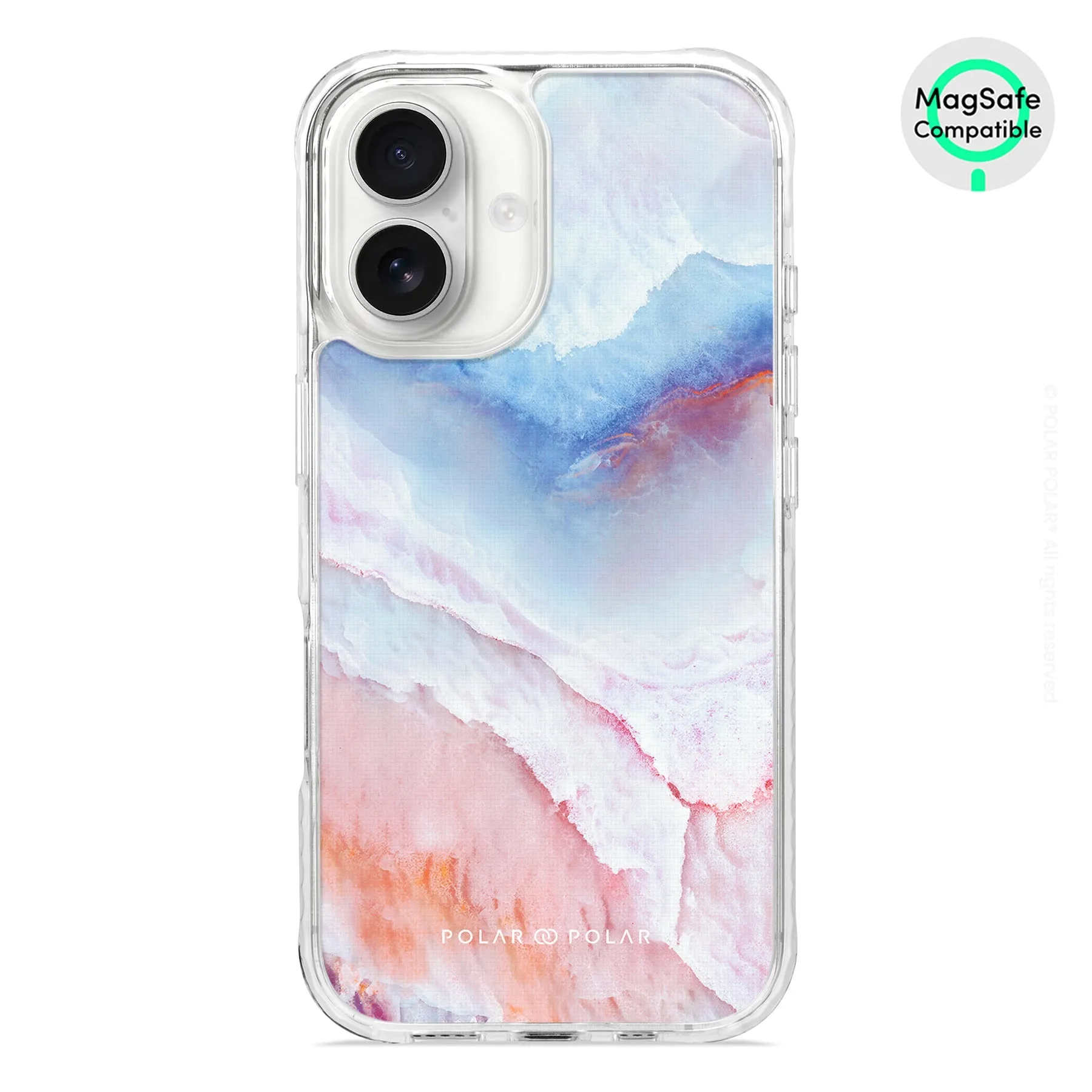 Almond Coast - iPhone 16 Clear Bumper MagSafe Case