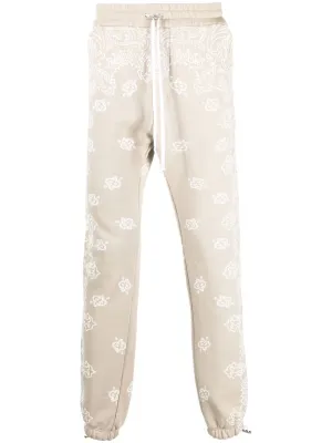 AMIRI bandana-print drawstring track pants