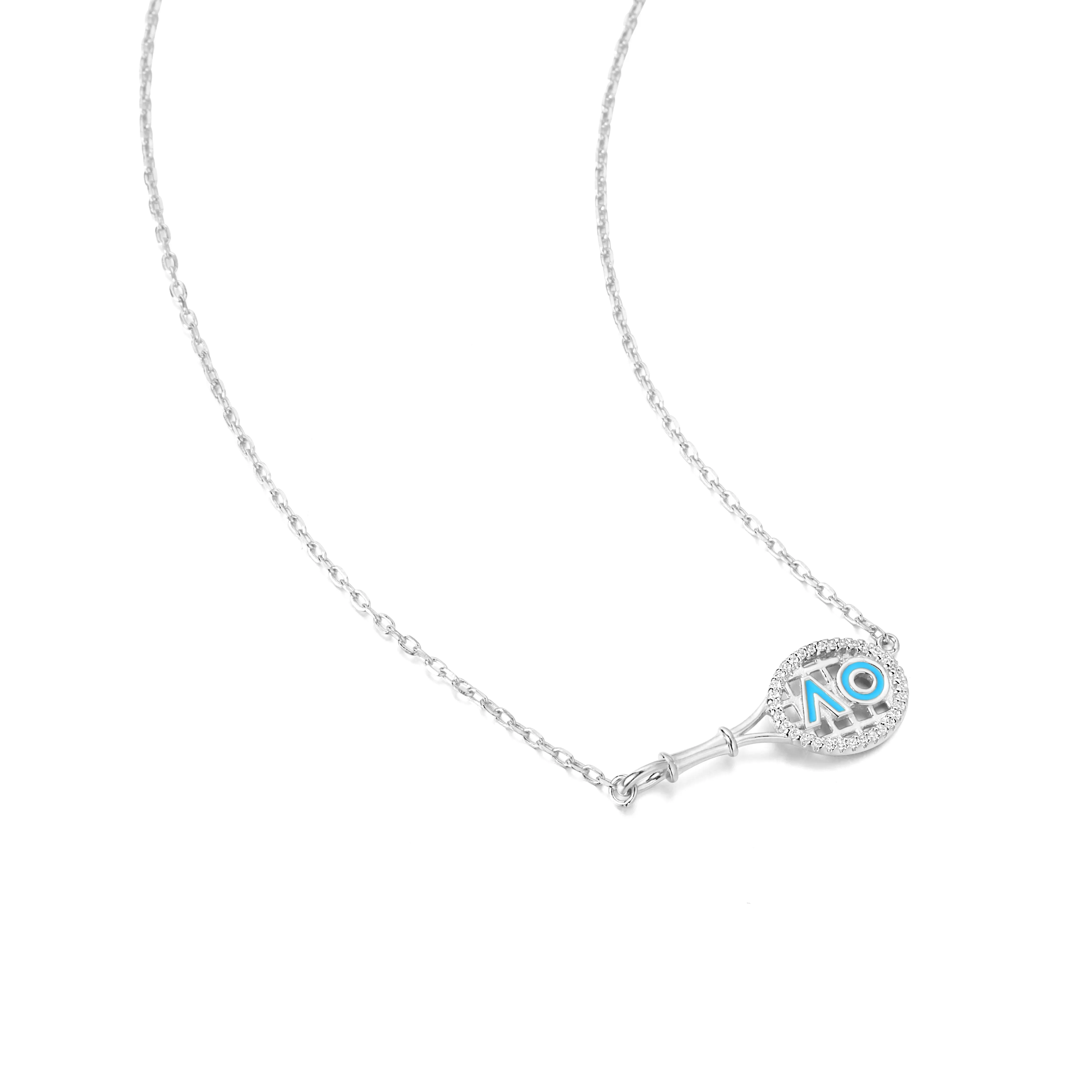 AO Sideway Racquet Necklace