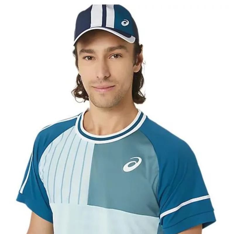 Asics Mens Match Short Sleeve Top - Aquamarine