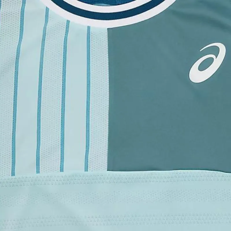 Asics Mens Match Short Sleeve Top - Aquamarine