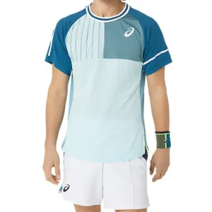 Asics Mens Match Short Sleeve Top - Aquamarine