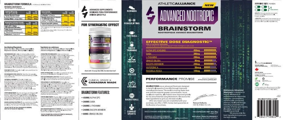 Athletic Alliance Brainstorm Advanced Nootropic