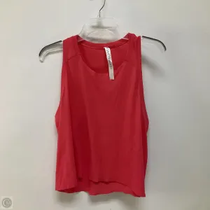Athletic Tank Top By Lululemon In Pink, Size: 12