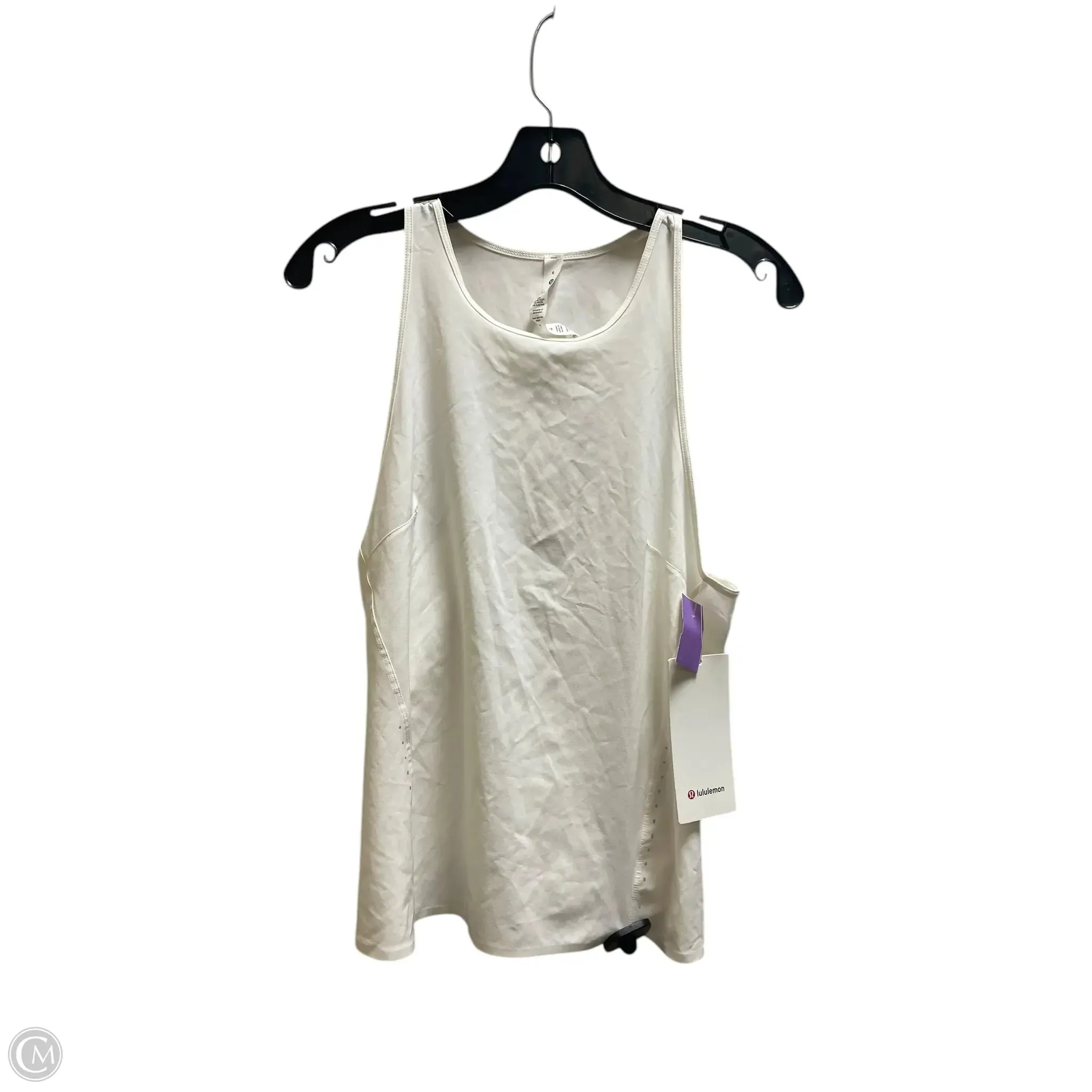 Athletic Tank Top By Lululemon In White, Size: 6
