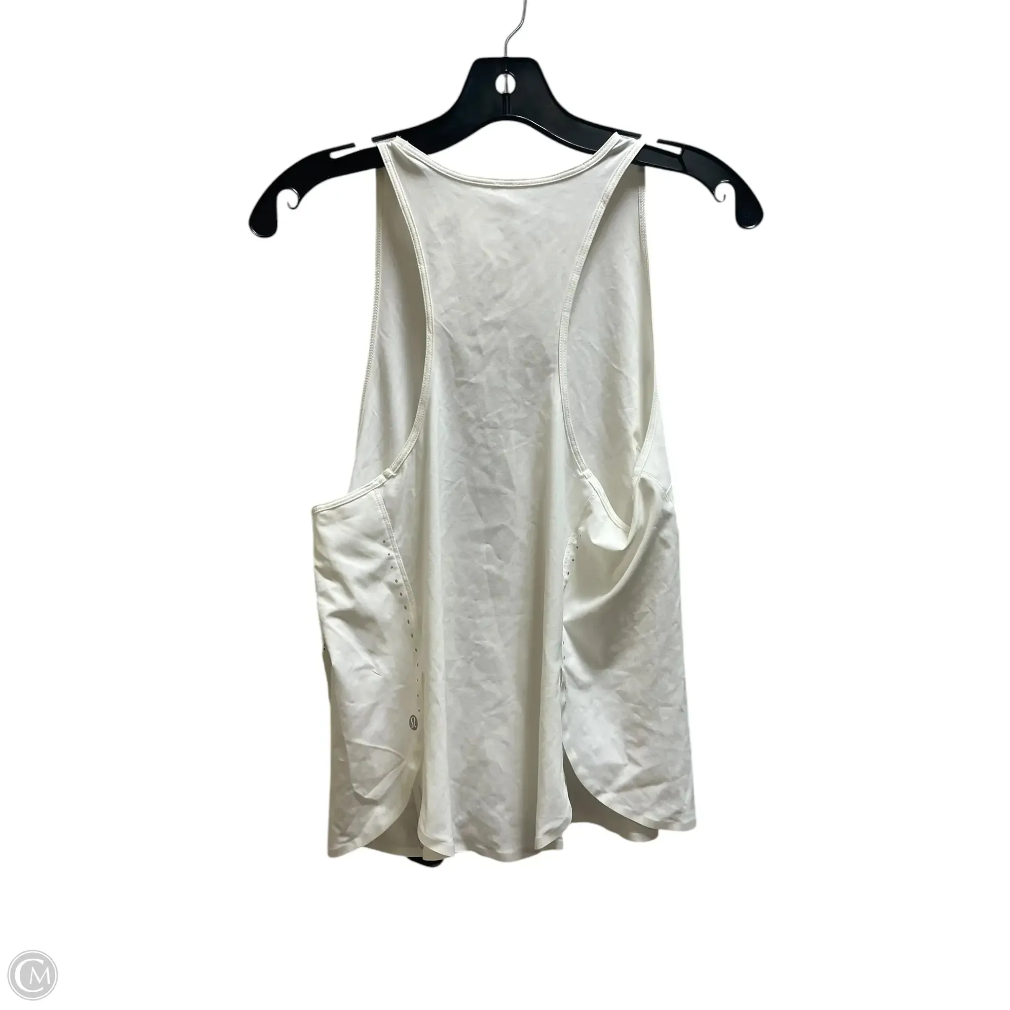 Athletic Tank Top By Lululemon In White, Size: 6