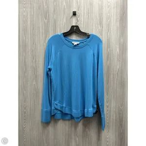 Athletic Top Long Sleeve Collar By Athleta In Blue, Size: M