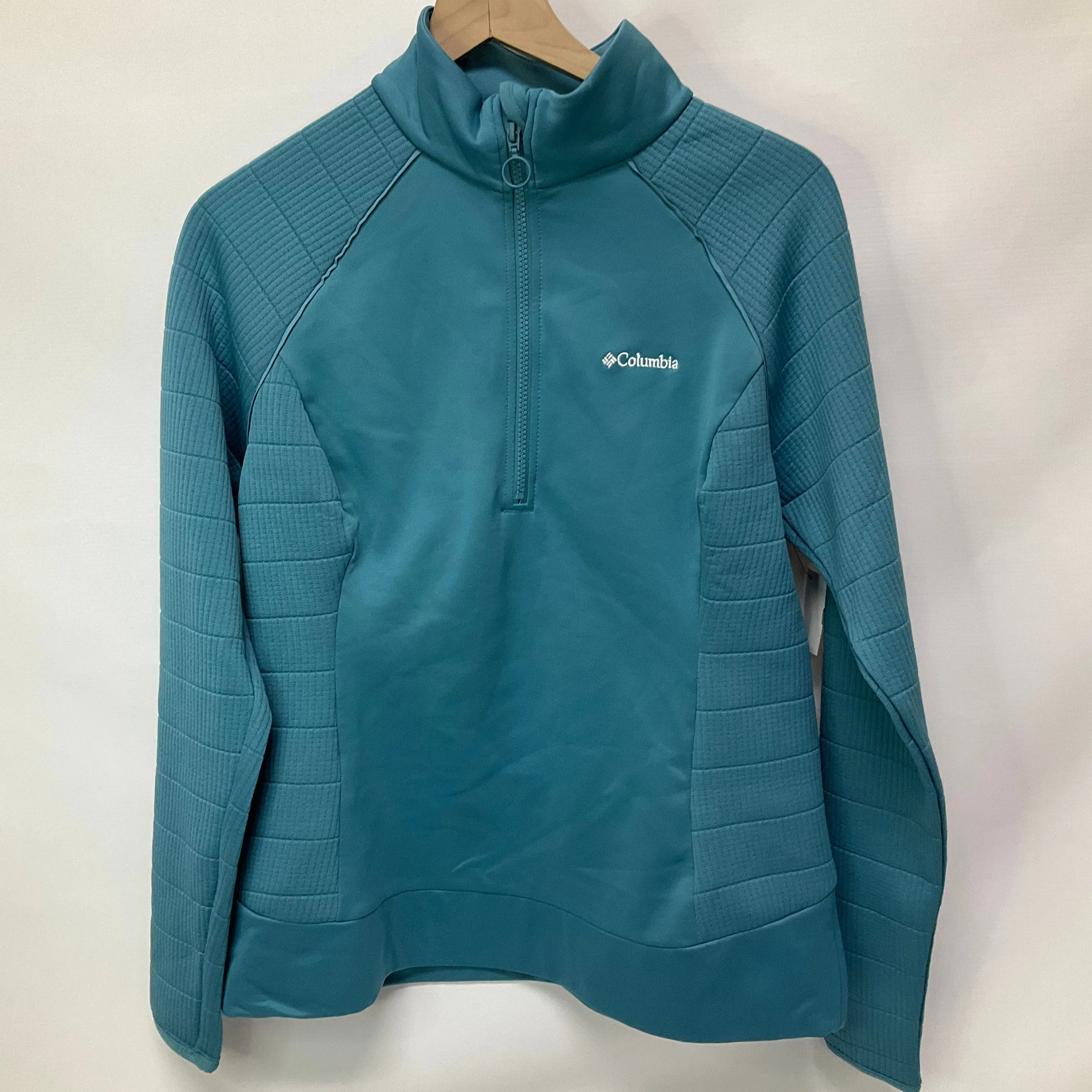 Athletic Top Long Sleeve Collar By Columbia  Size: L