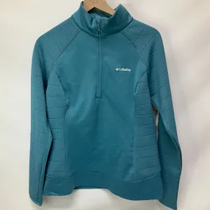 Athletic Top Long Sleeve Collar By Columbia  Size: L