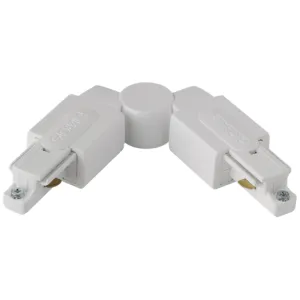 Aurora GB24-3 250V Global Adjustable Connector Single Circuit Track White