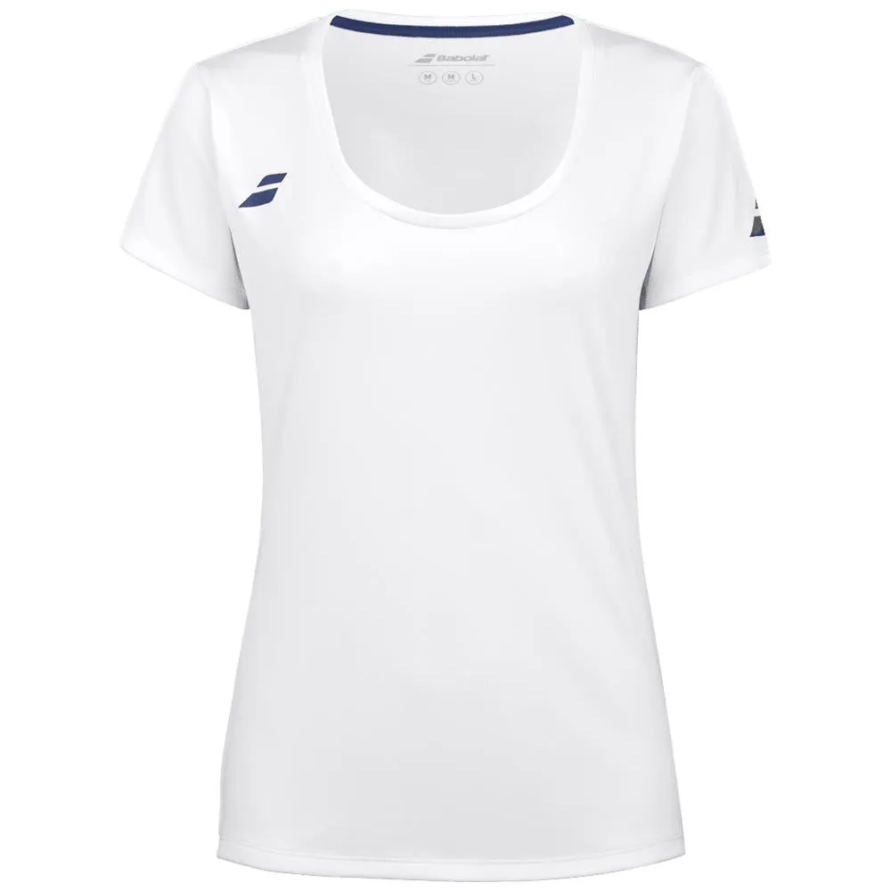 Babolat Girls Play Cap Sleeve Top - White