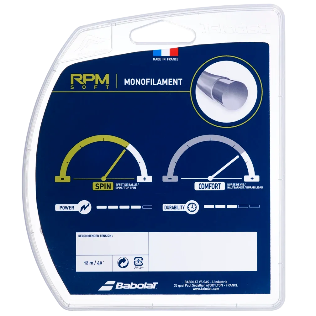 Babolat RPM Soft 16/1.30 Tennis String (Orange)