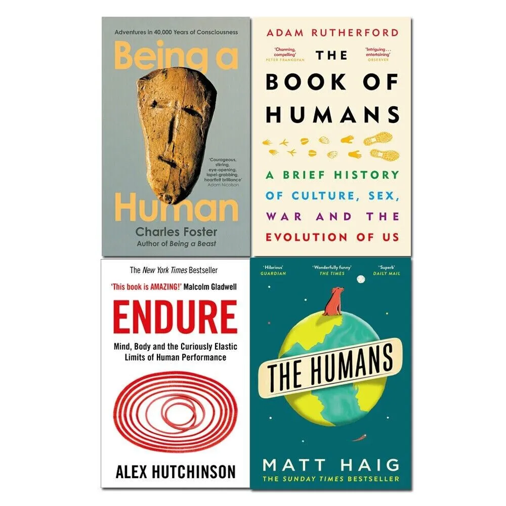 Being a Human, The Book of Humans, Endure, The Humans 4 Books Collection Set