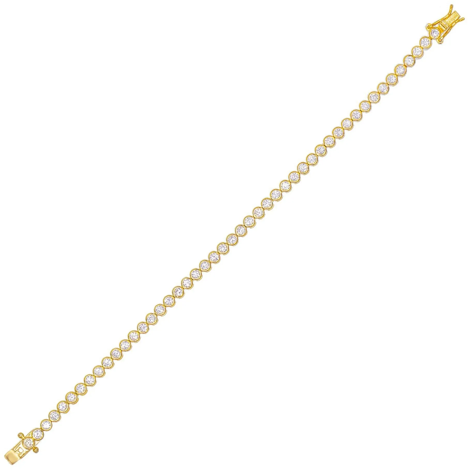Bezel Tennis Bracelet