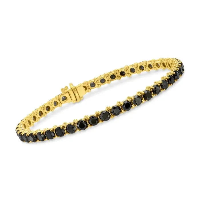 BLACK DIAMOND TENNIS BRACELET