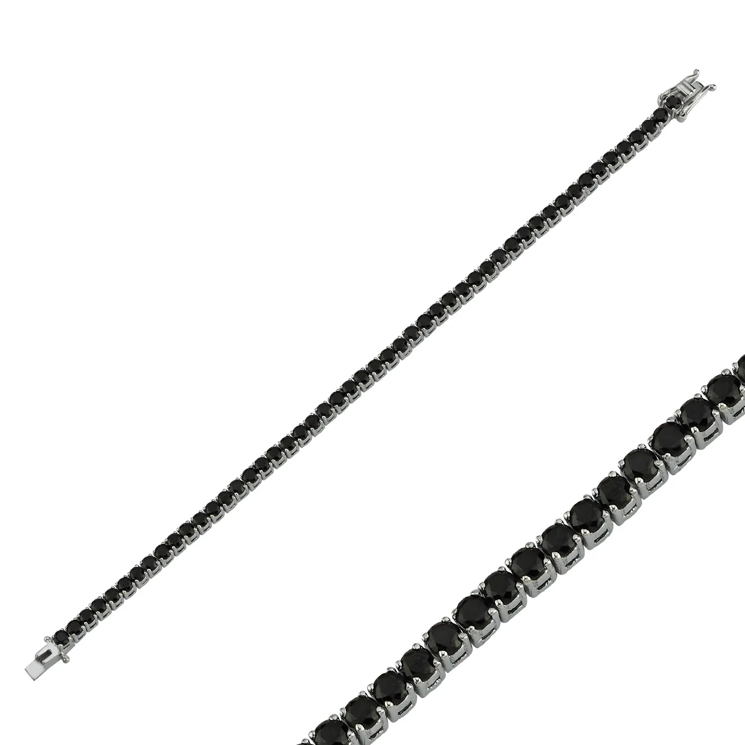 BLACK DIAMOND TENNIS BRACELET