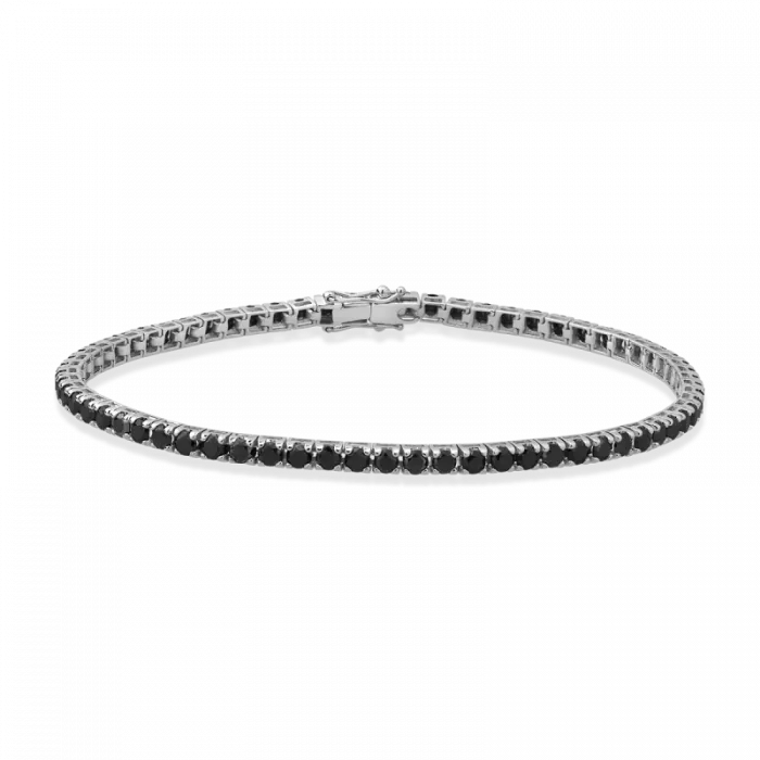 BLACK DIAMOND TENNIS BRACELET