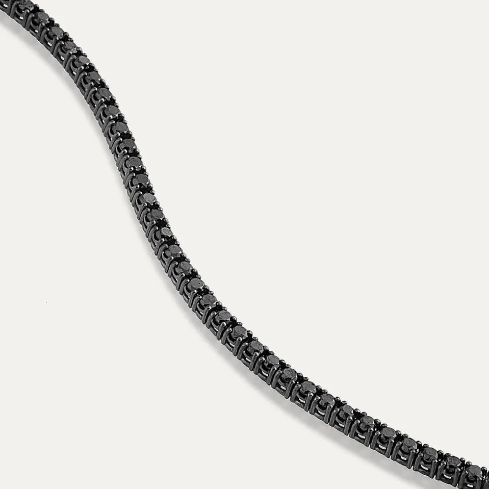 BLACK DIAMOND TENNIS BRACELET