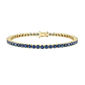BLUE SAPPHIRE TENNIS BRACELET
