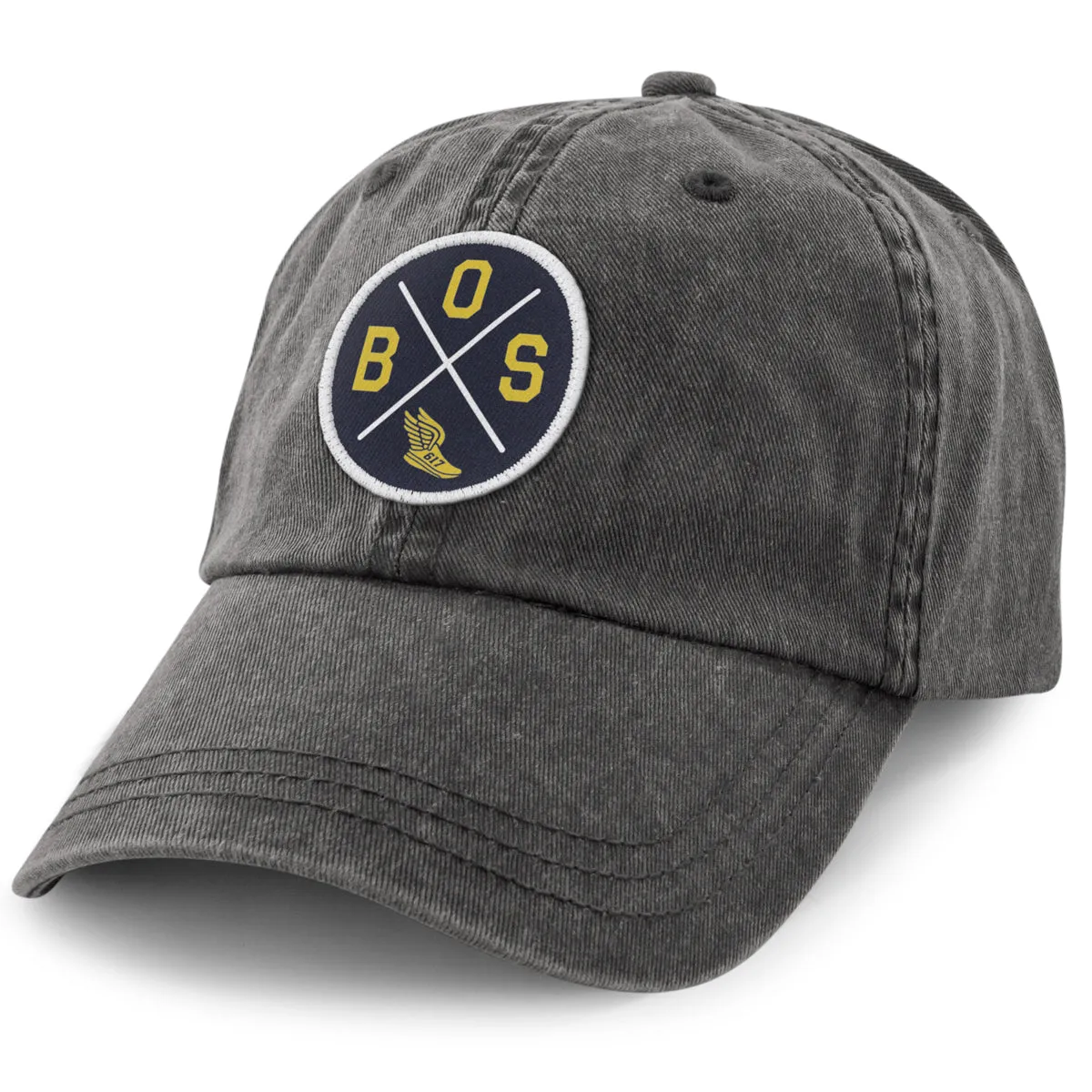 BOS Sneaker Circle Patch Washed Dad Hat