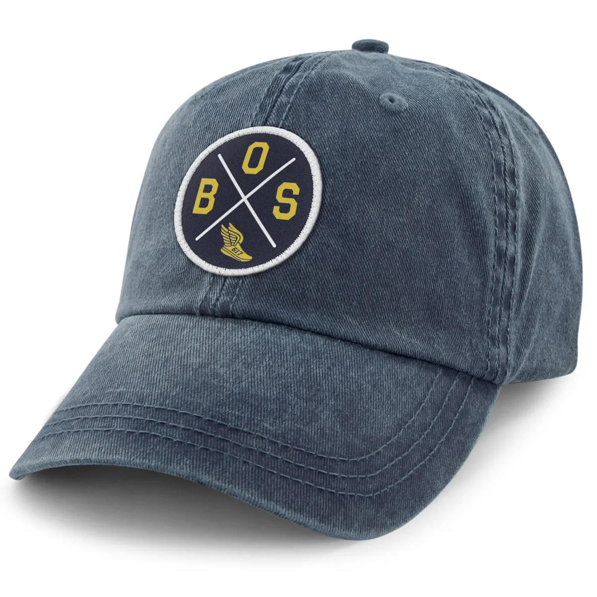 BOS Sneaker Circle Patch Washed Dad Hat