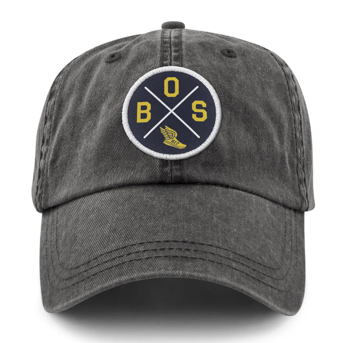 BOS Sneaker Circle Patch Washed Dad Hat