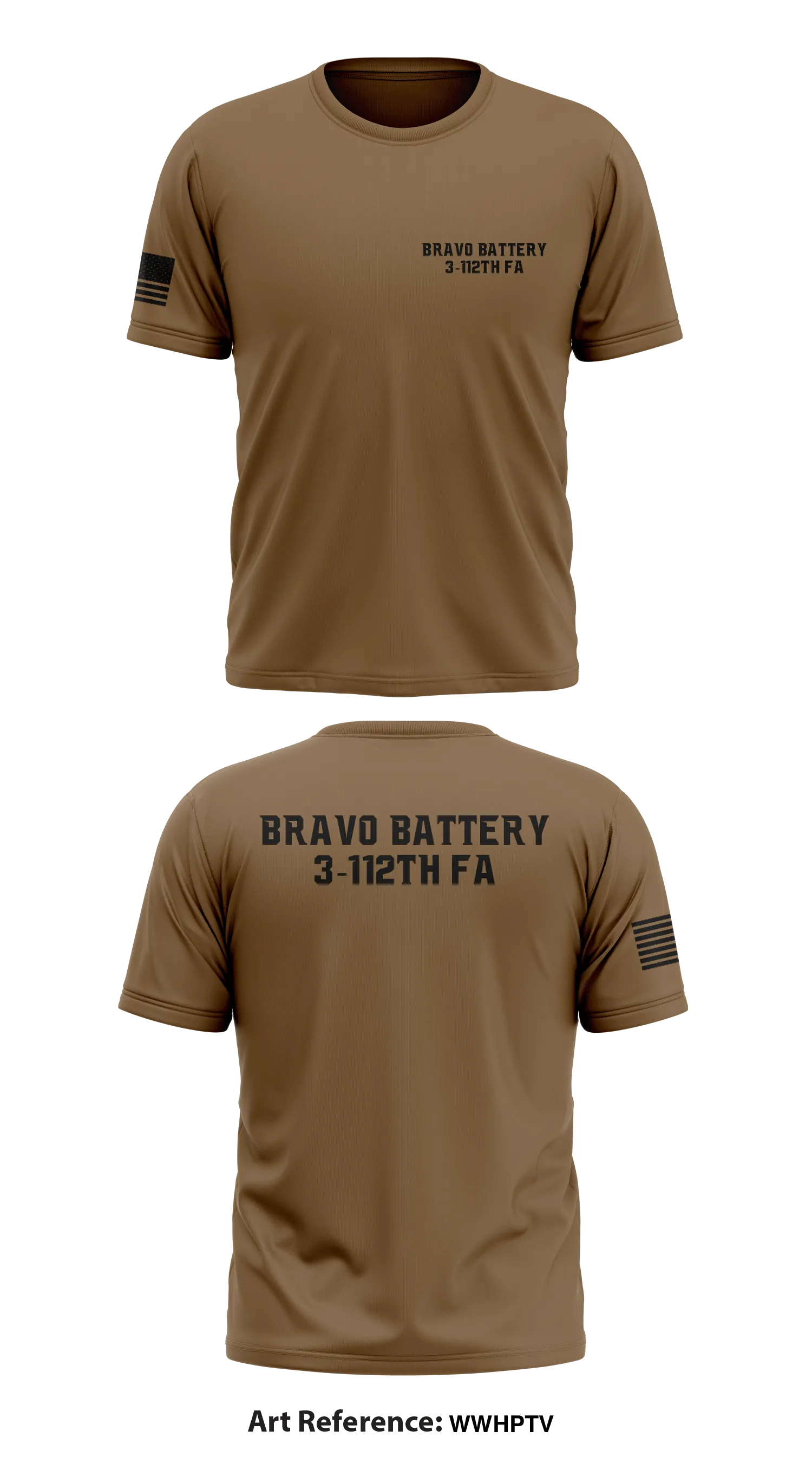 Bravo Battery 3-112th FA Store 1 Core Men's SS Performance Tee - WwhPTV