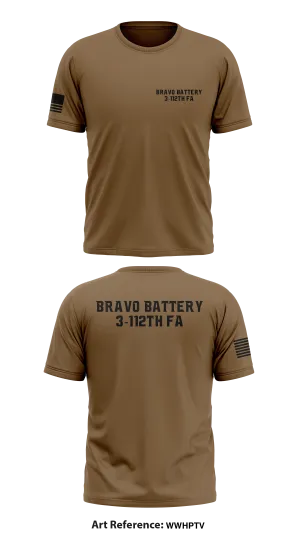 Bravo Battery 3-112th FA Store 1 Core Men's SS Performance Tee - WwhPTV