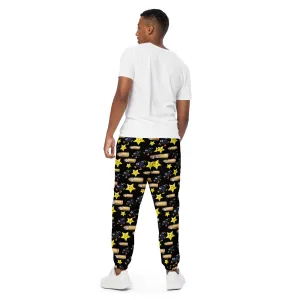 Bullet Bomb Star Unisex Track Pants - Black