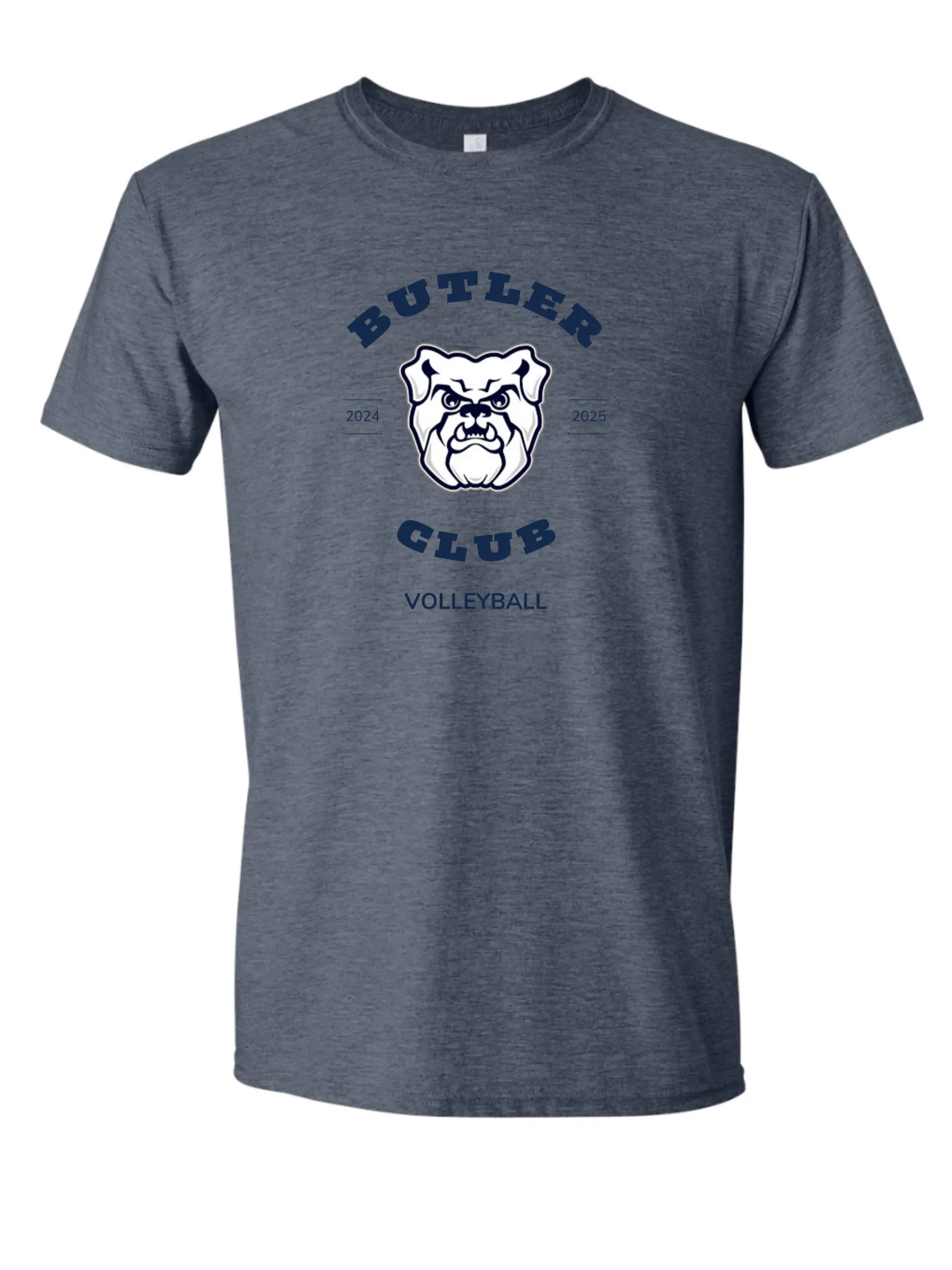 Butler Women's Club Volleyball Tshirt Heather Navy