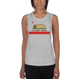 California Burrito Heather Ladies Muscle Tank